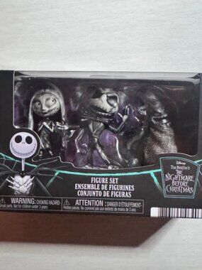 Disney Nightmare Before Christmas Jack Sally Oogie Boogie Mini Figures 3 Set NIB